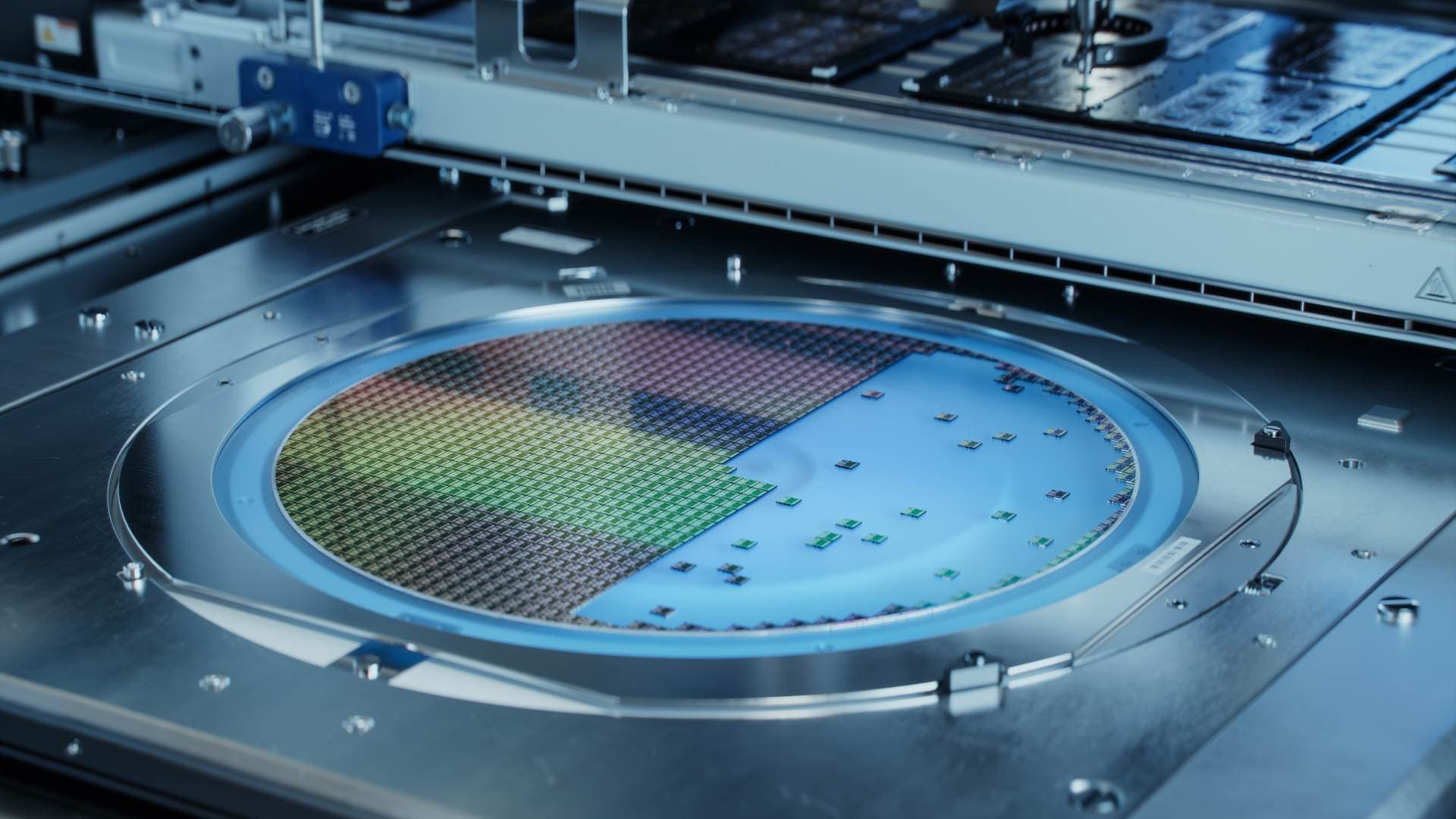 Silicon wafer in semiconductor manufacturing equipment