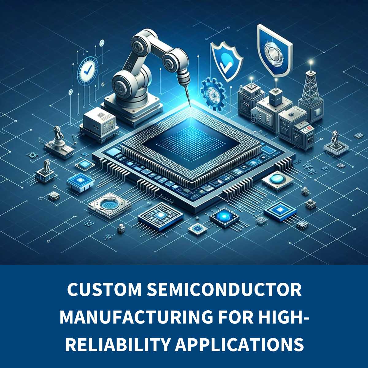 Custom semiconductor manufacturing for high-reliability applications
