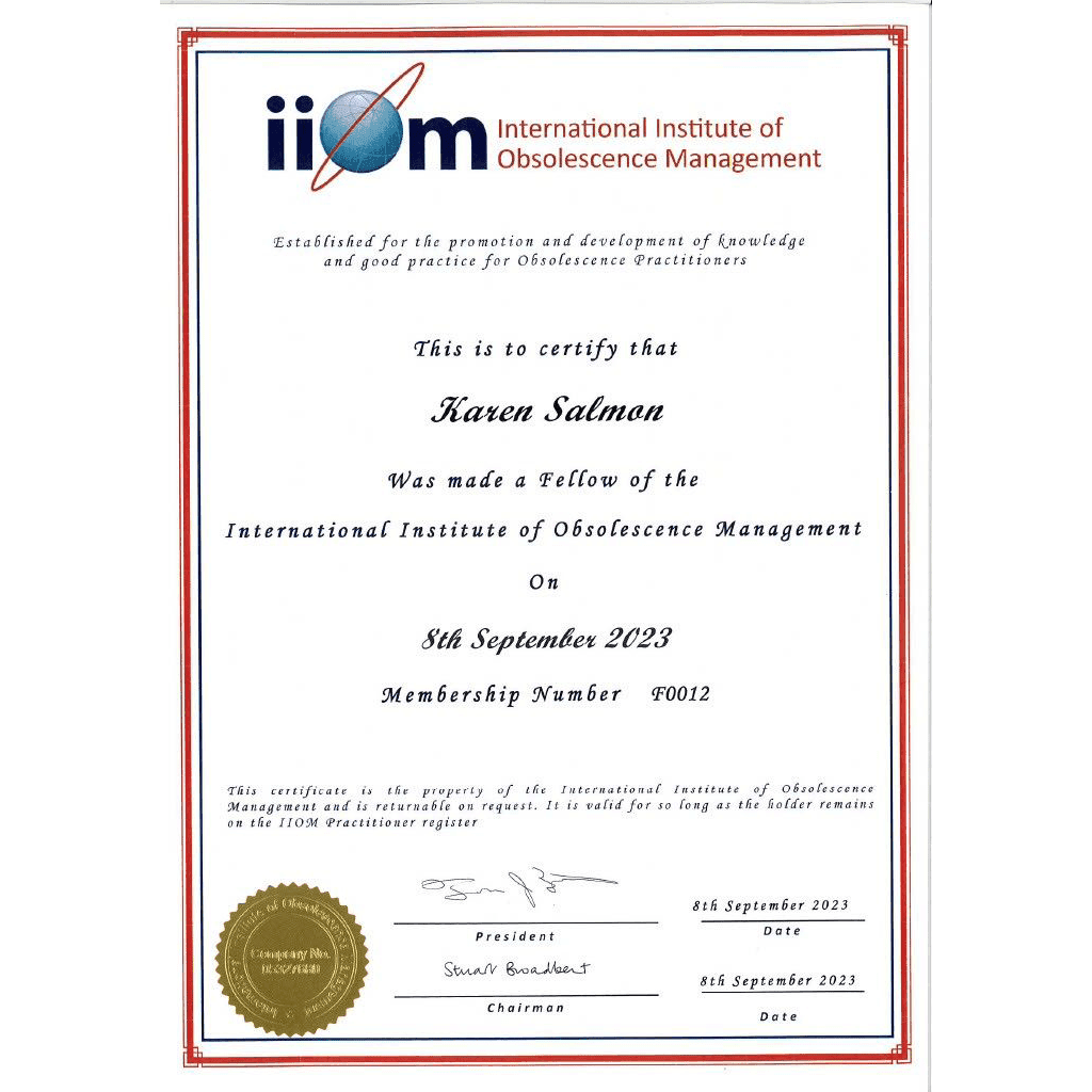 The MD of Force Technologies, Karen Salmon becomes a Fellow of the IIOM